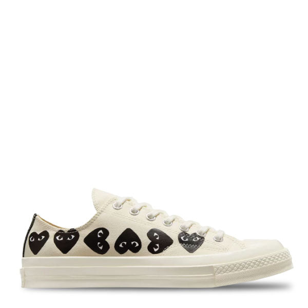 CONVERSE CHUCK TAYLOR ALL STAR 70 Ox 'COMMES DES GARCONS PLAY MULTI-HEART-MILK'