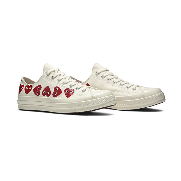 CONVERSE CHUCK TAYOR ALL-STAR 70 OX `COMME DES GARCONS PLAY MULTI-HEART WHITE´