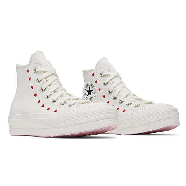 CONVERSE CHUCK TAYLOR ALL-STAR LIFT HI `WHITE RED´