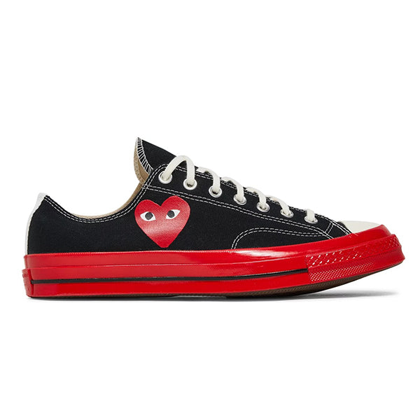 CONVERSE CHUCK TAYLOR ALL-STAR 70 OX `COMME DES GARCONS PLAY BLACK RED MIDSOLE´