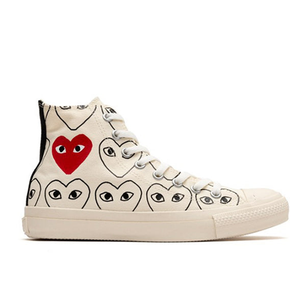CONVERSE CHUCK TAYLOR ALL-STAR 70 HI `COMME DES GARCONS PLAY ALL-OVER NATURAL´